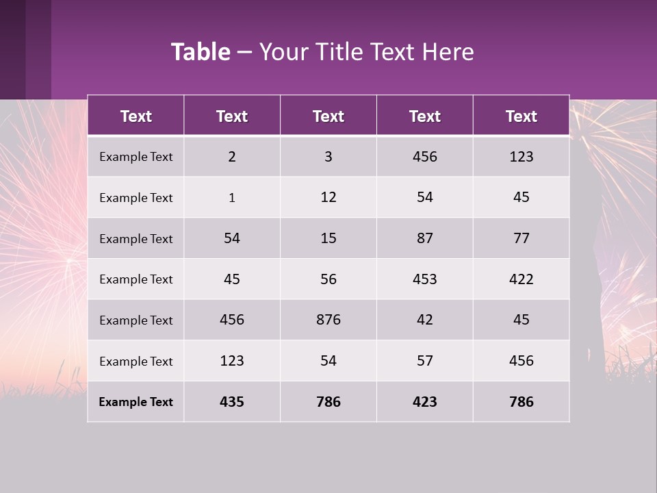 A Group Of People Standing Next To Each Other In Front Of Fireworks PowerPoint Template