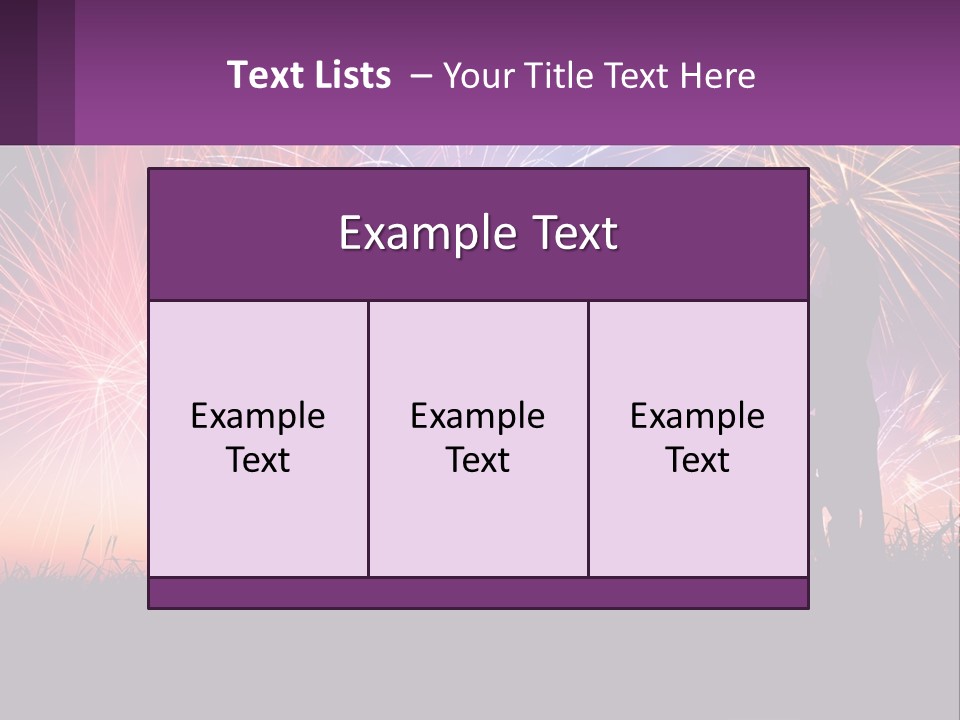 A Group Of People Standing Next To Each Other In Front Of Fireworks PowerPoint Template