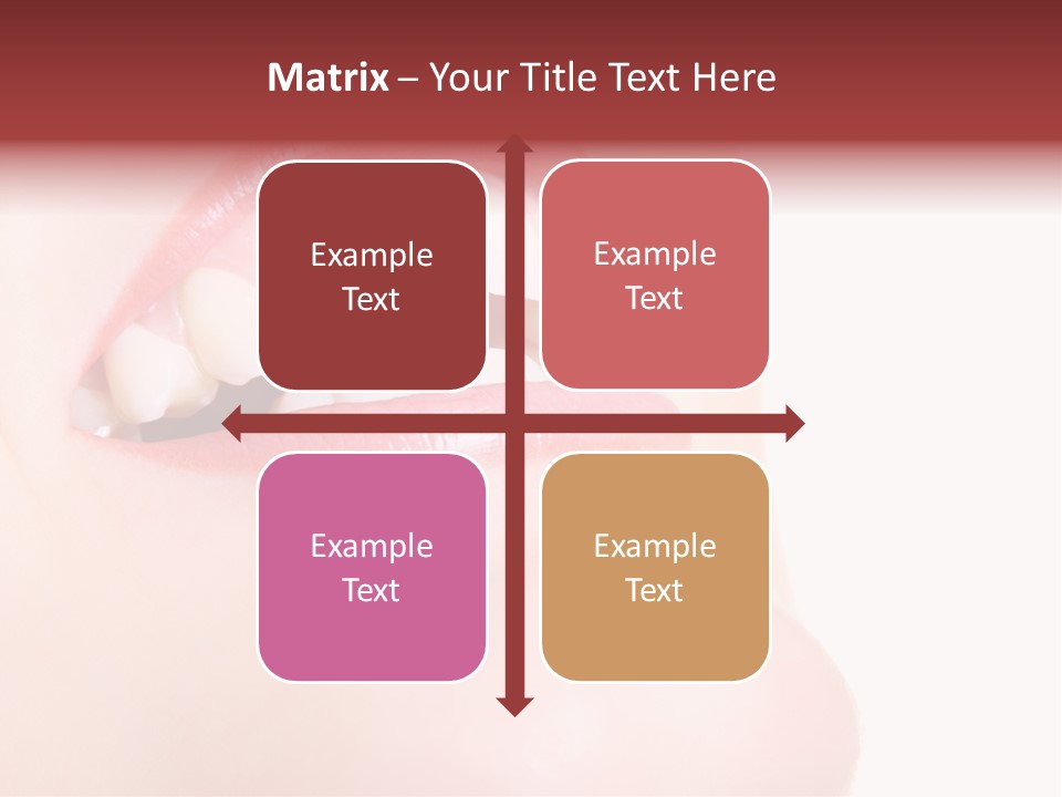 A Woman's Mouth With White Teeth Powerpoint Presentation PowerPoint Template