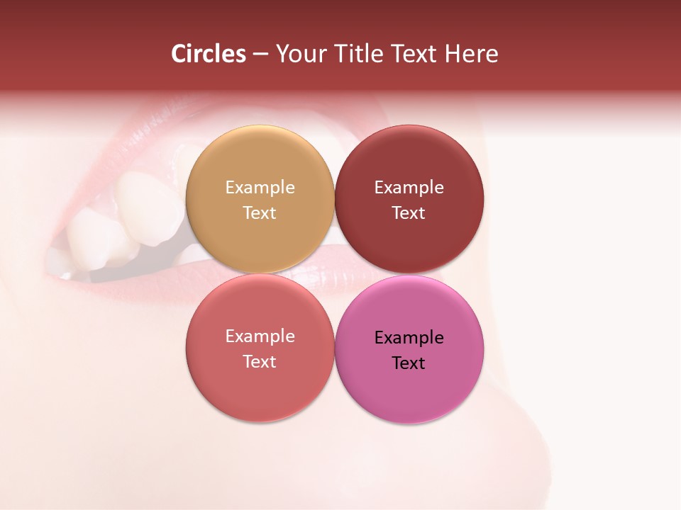 A Woman's Mouth With White Teeth Powerpoint Presentation PowerPoint Template