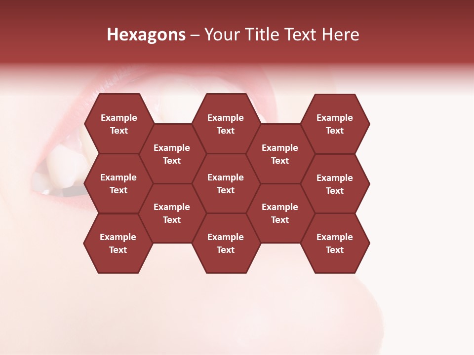 A Woman's Mouth With White Teeth Powerpoint Presentation PowerPoint Template