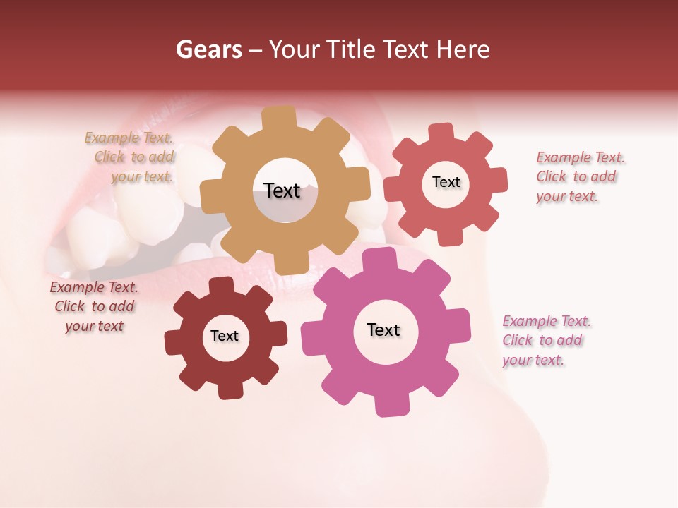 A Woman's Mouth With White Teeth Powerpoint Presentation PowerPoint Template