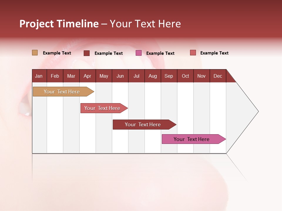 A Woman's Mouth With White Teeth Powerpoint Presentation PowerPoint Template