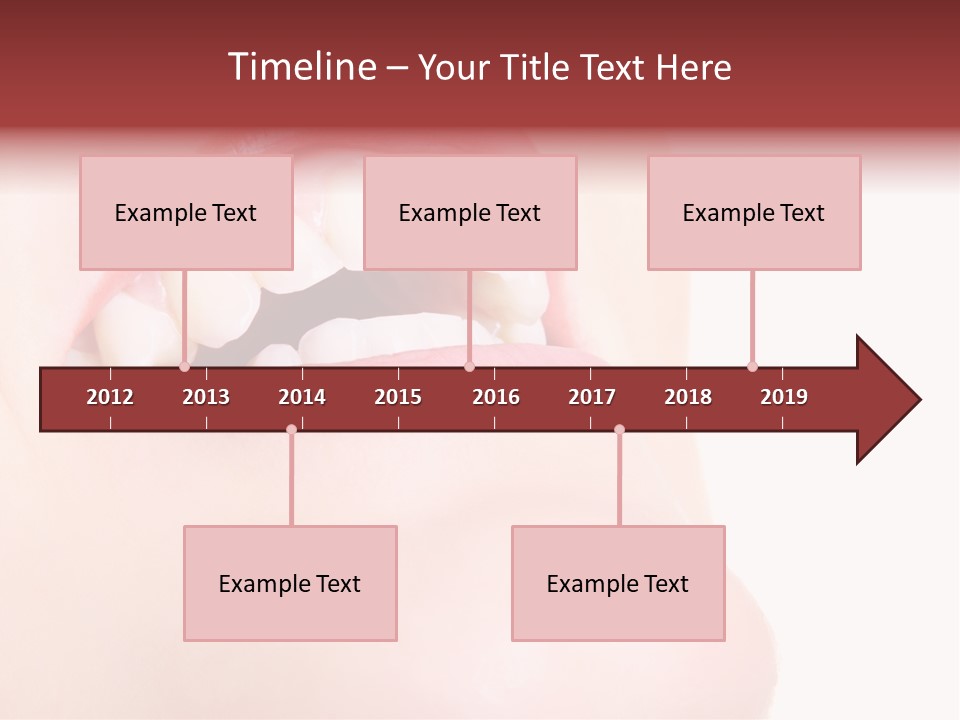 A Woman's Mouth With White Teeth Powerpoint Presentation PowerPoint Template