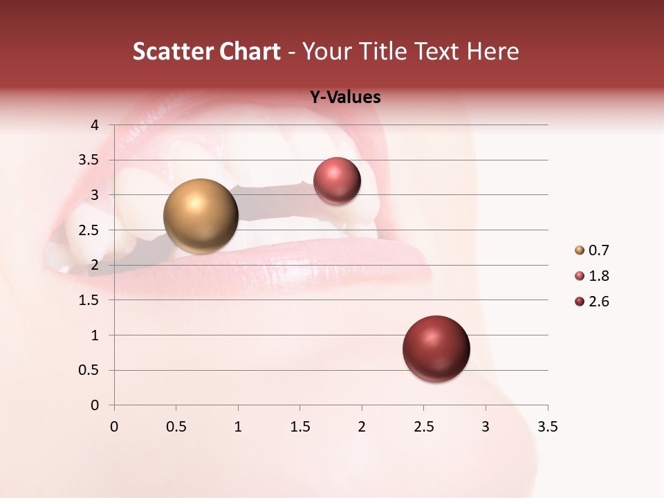 A Woman's Mouth With White Teeth Powerpoint Presentation PowerPoint Template