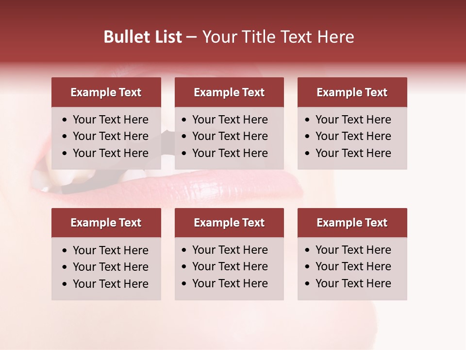 A Woman's Mouth With White Teeth Powerpoint Presentation PowerPoint Template