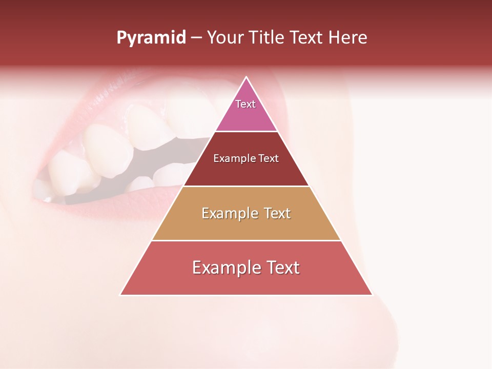 A Woman's Mouth With White Teeth Powerpoint Presentation PowerPoint Template