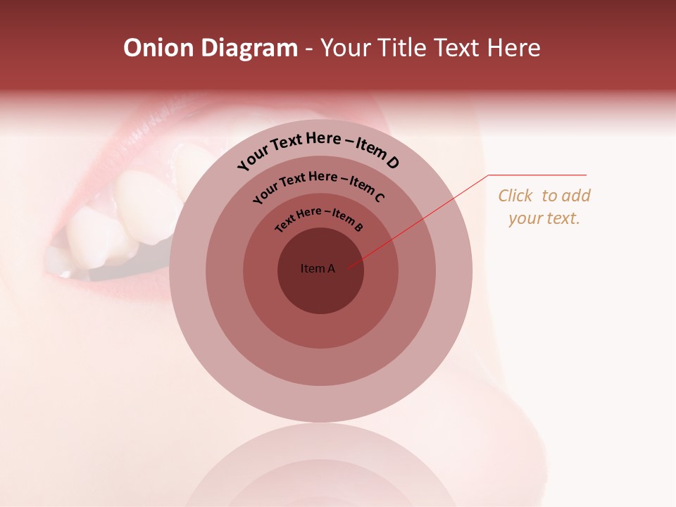 A Woman's Mouth With White Teeth Powerpoint Presentation PowerPoint Template