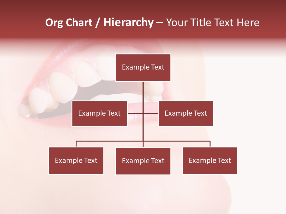 A Woman's Mouth With White Teeth Powerpoint Presentation PowerPoint Template