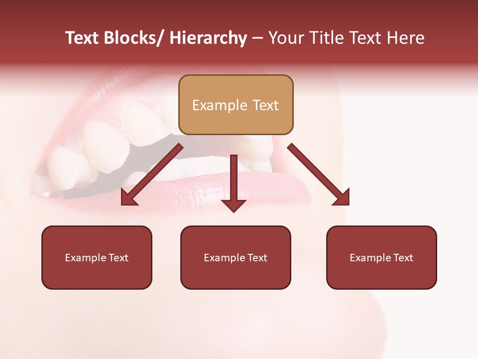 A Woman's Mouth With White Teeth Powerpoint Presentation PowerPoint Template