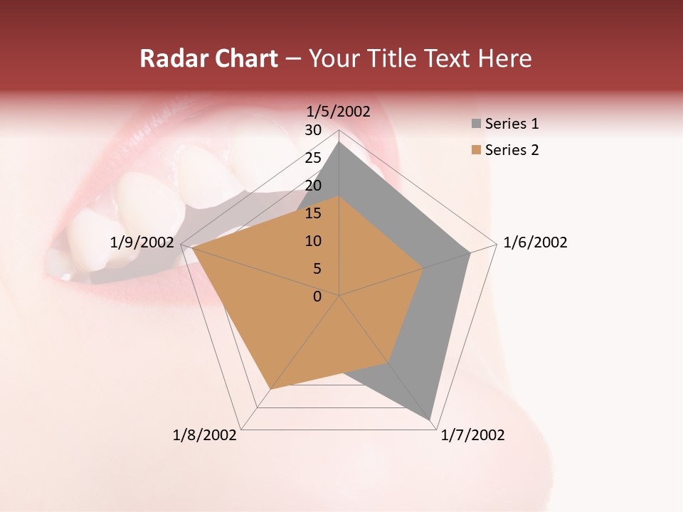 A Woman's Mouth With White Teeth Powerpoint Presentation PowerPoint Template