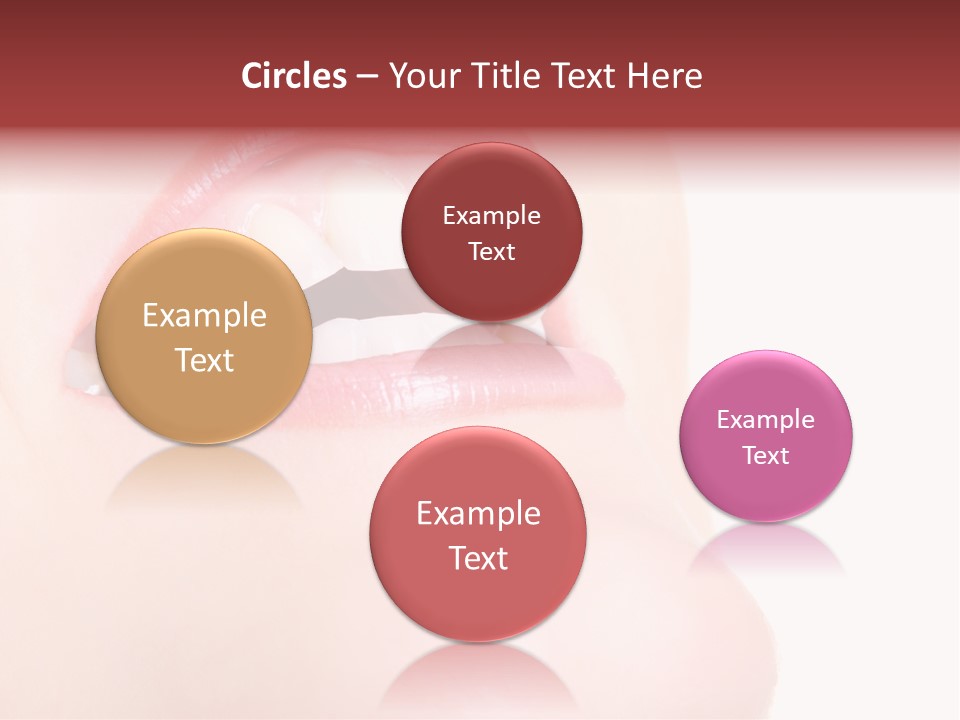 A Woman's Mouth With White Teeth Powerpoint Presentation PowerPoint Template