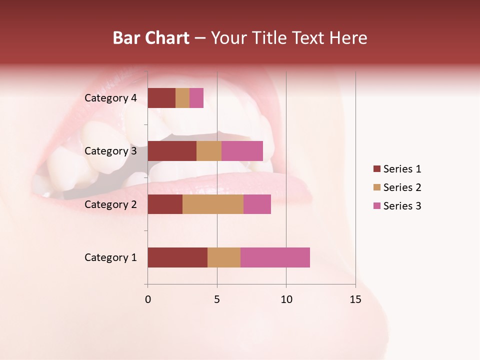 A Woman's Mouth With White Teeth Powerpoint Presentation PowerPoint Template