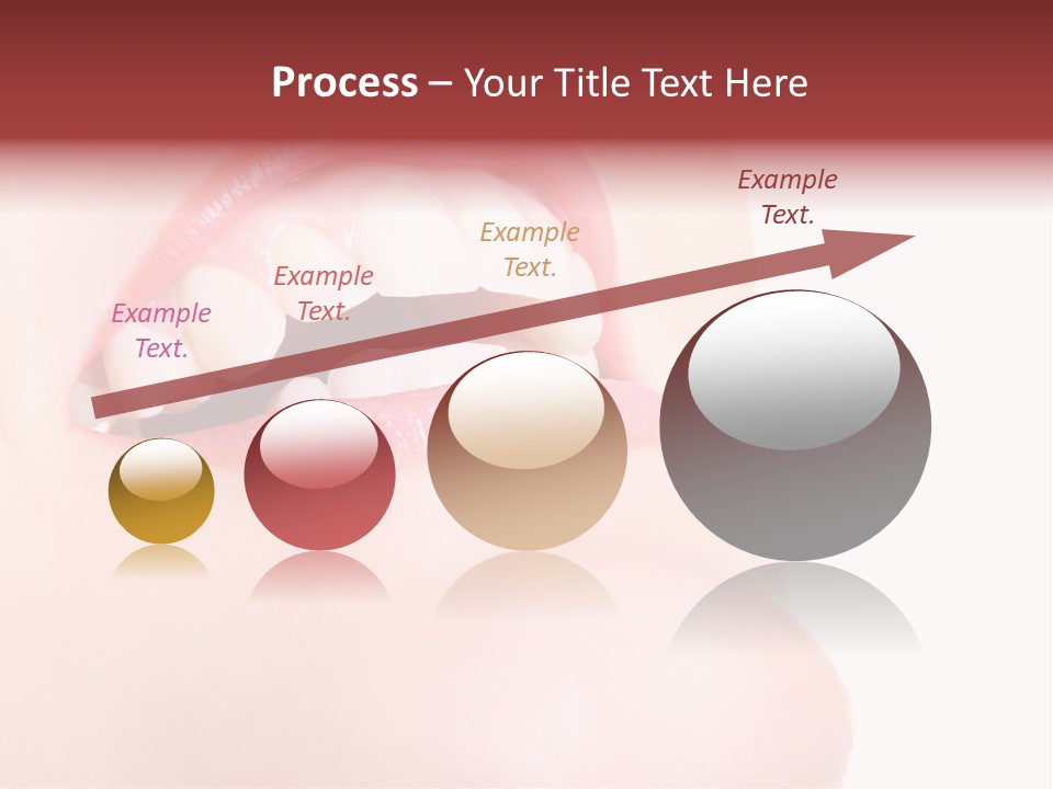 A Woman's Mouth With White Teeth Powerpoint Presentation PowerPoint Template