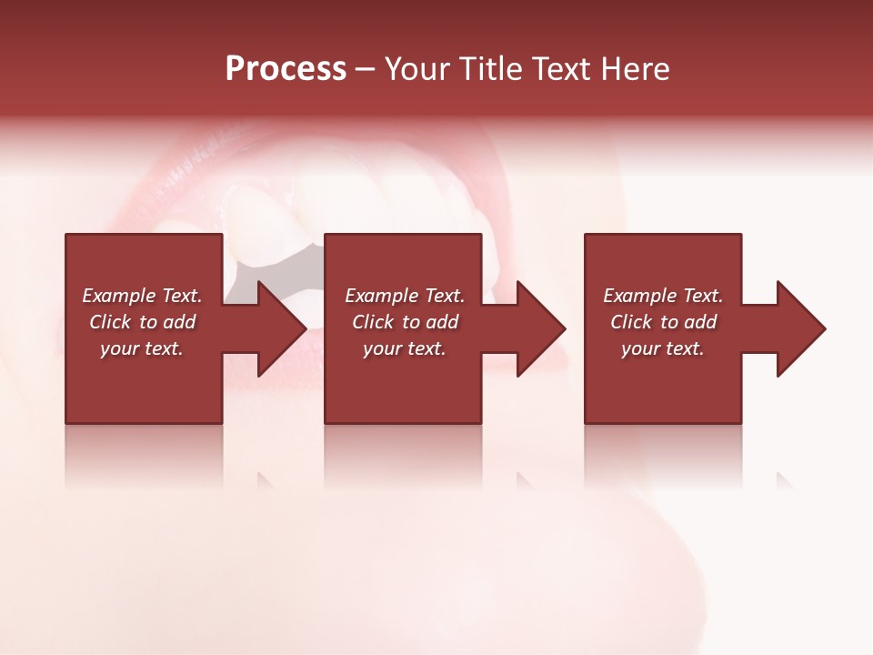 A Woman's Mouth With White Teeth Powerpoint Presentation PowerPoint Template