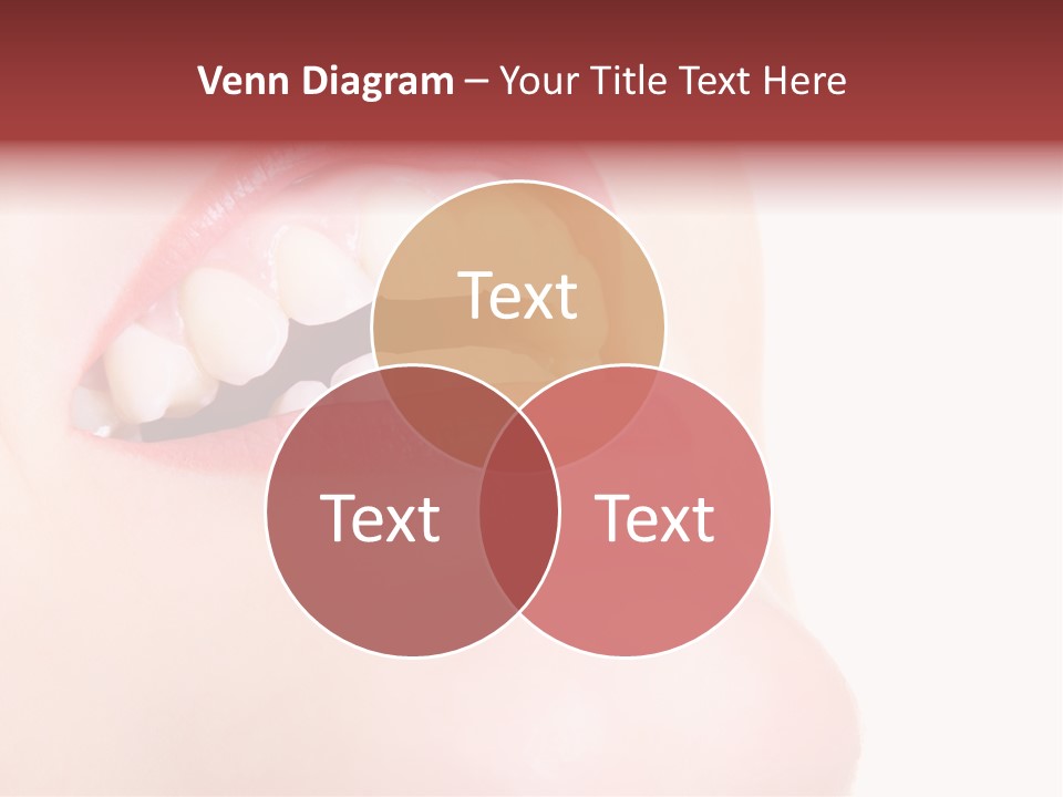 A Woman's Mouth With White Teeth Powerpoint Presentation PowerPoint Template