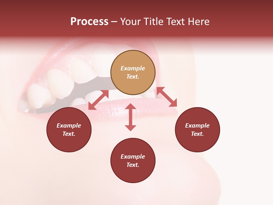 A Woman's Mouth With White Teeth Powerpoint Presentation PowerPoint Template