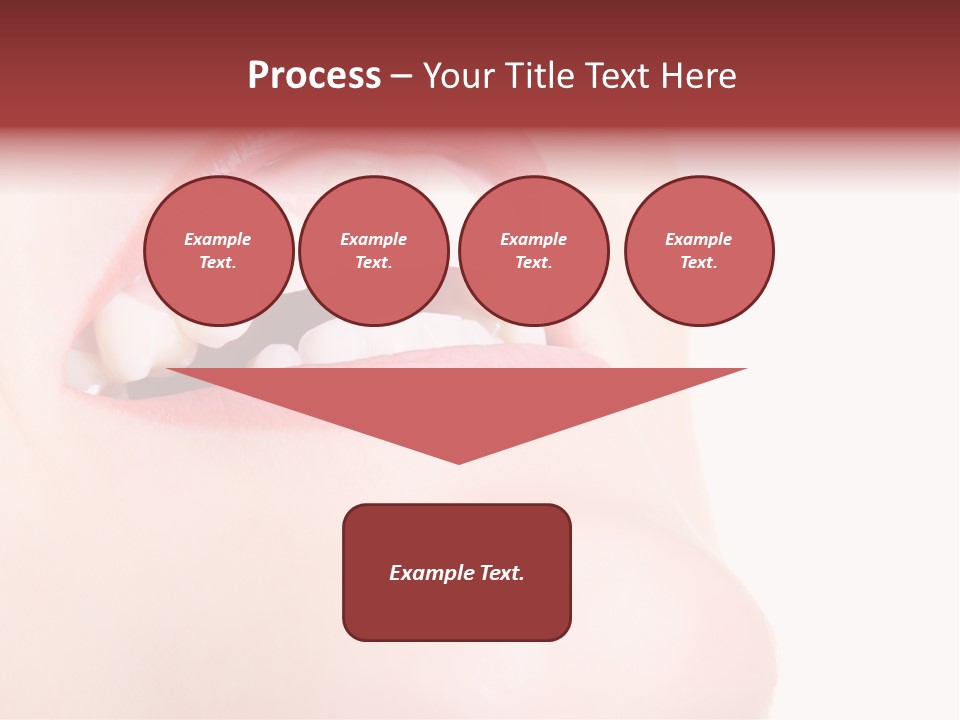 A Woman's Mouth With White Teeth Powerpoint Presentation PowerPoint Template