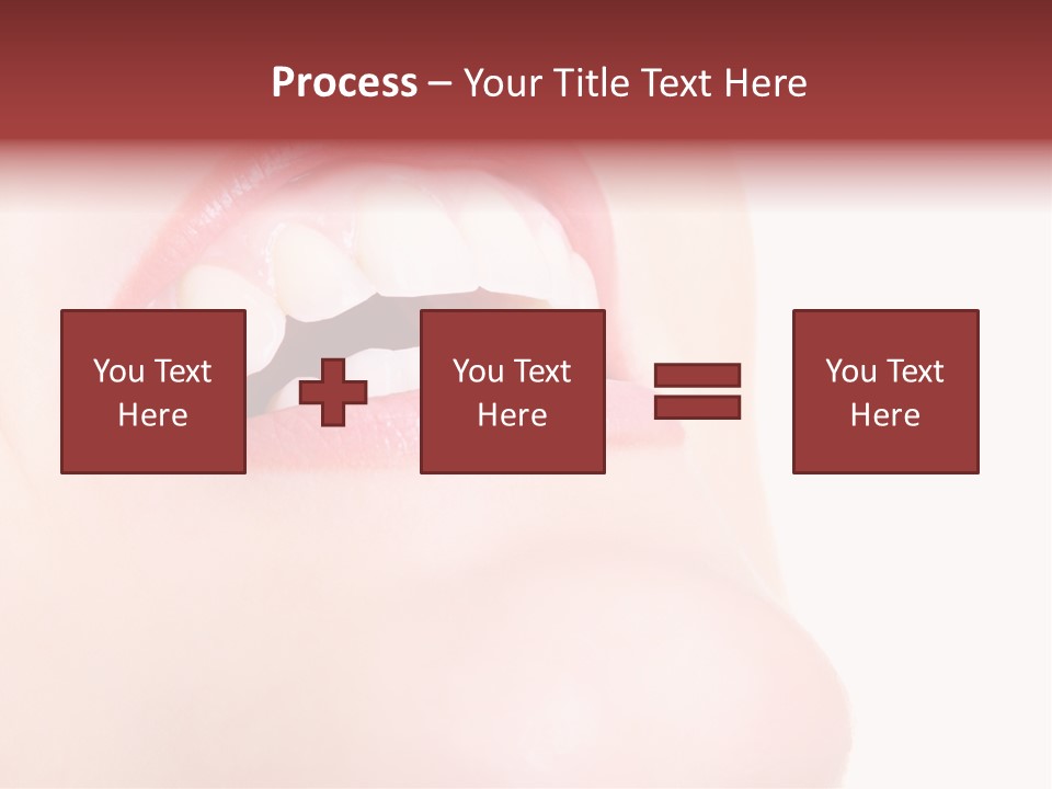 A Woman's Mouth With White Teeth Powerpoint Presentation PowerPoint Template