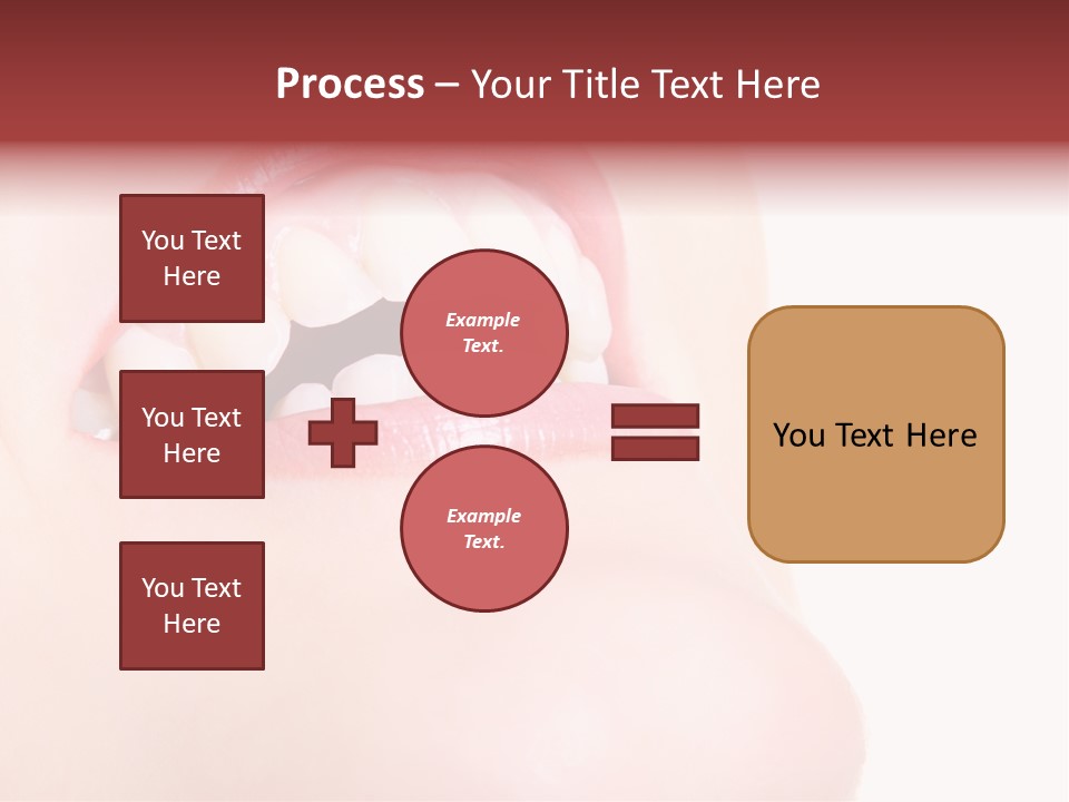 A Woman's Mouth With White Teeth Powerpoint Presentation PowerPoint Template