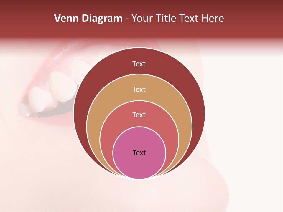 A Woman's Mouth With White Teeth Powerpoint Presentation PowerPoint Template