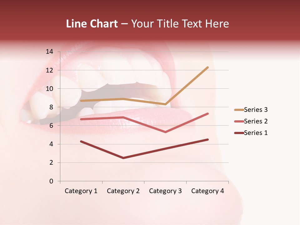 A Woman's Mouth With White Teeth Powerpoint Presentation PowerPoint Template