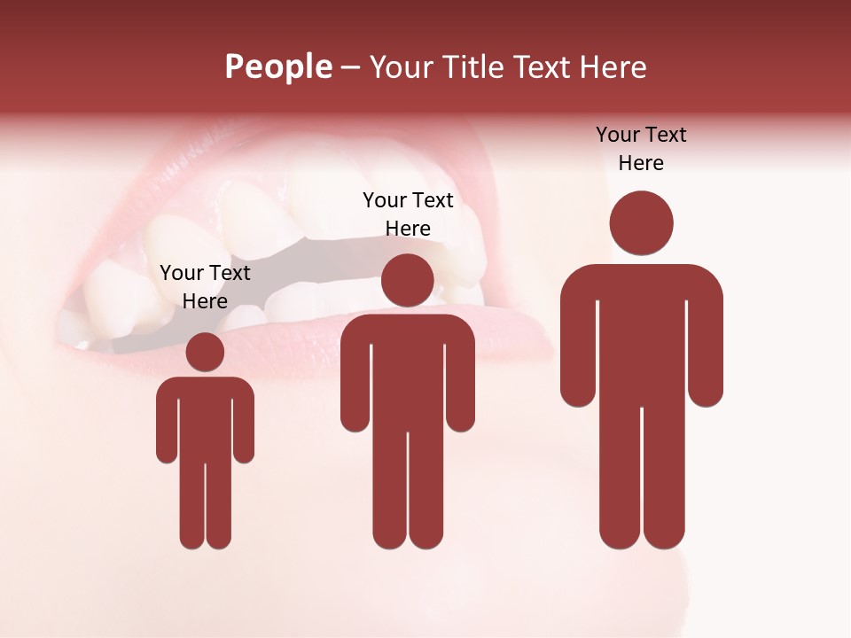 A Woman's Mouth With White Teeth Powerpoint Presentation PowerPoint Template