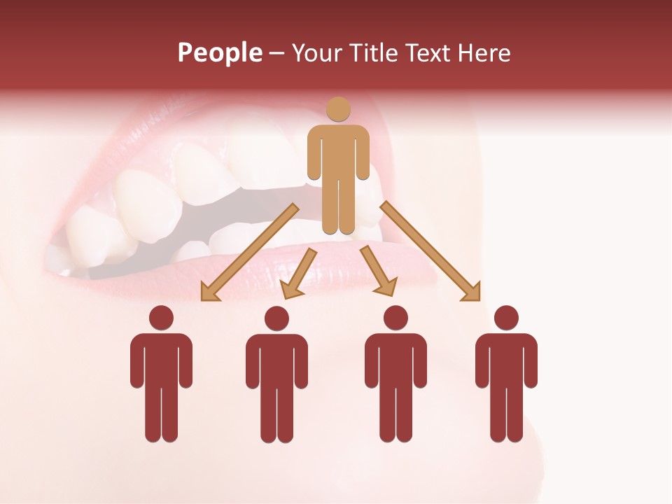 A Woman's Mouth With White Teeth Powerpoint Presentation PowerPoint Template