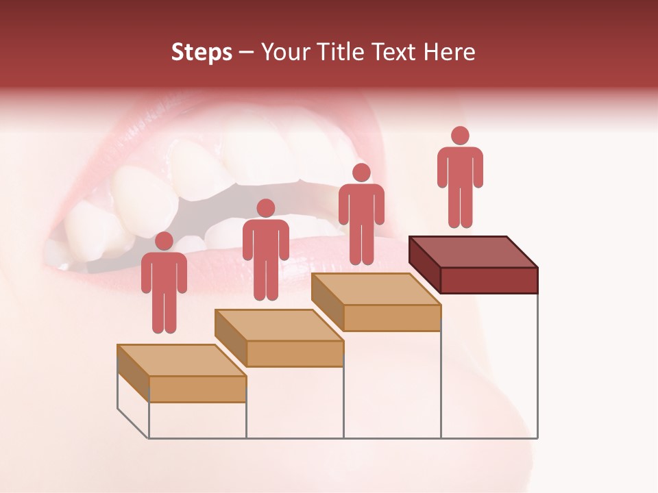 A Woman's Mouth With White Teeth Powerpoint Presentation PowerPoint Template