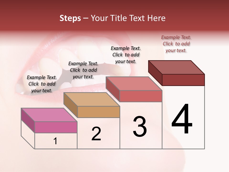 A Woman's Mouth With White Teeth Powerpoint Presentation PowerPoint Template