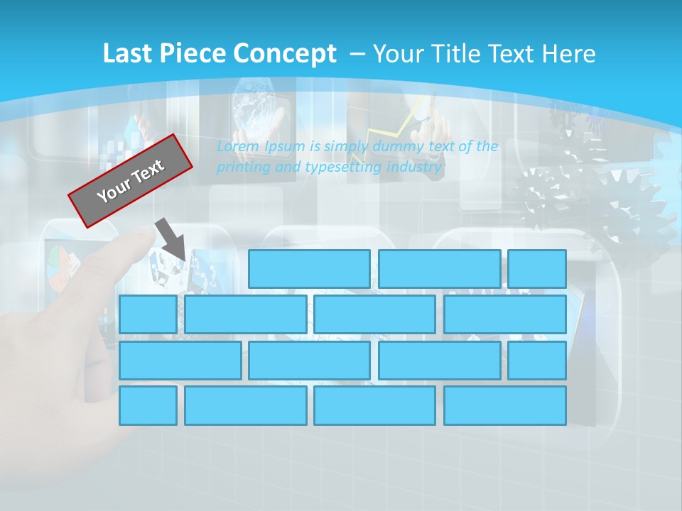 A Person Touching A Screen With A Finger PowerPoint Template
