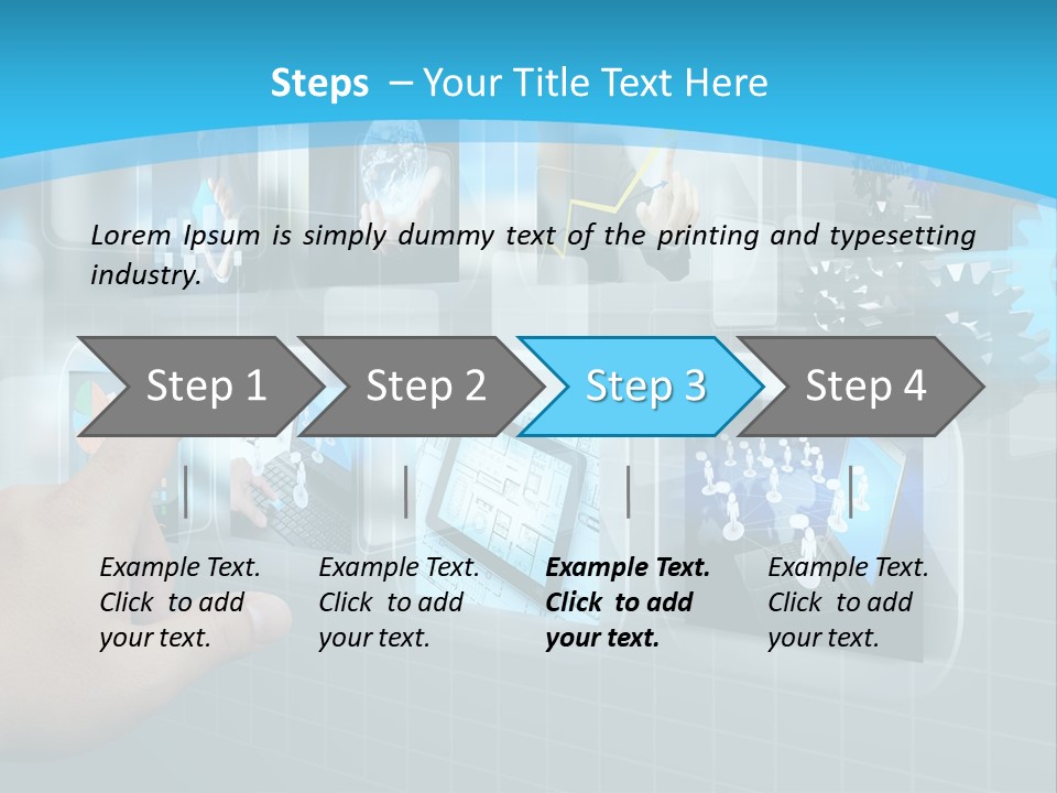 A Person Touching A Screen With A Finger PowerPoint Template