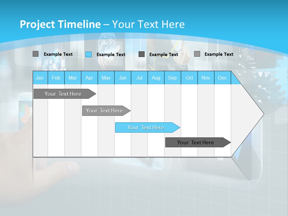 A Person Touching A Screen With A Finger PowerPoint Template