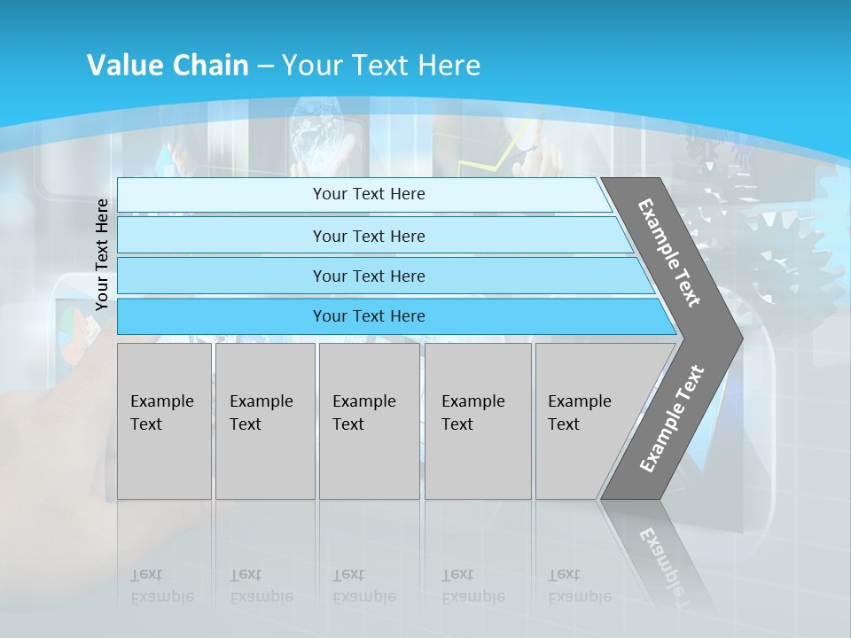 A Person Touching A Screen With A Finger PowerPoint Template