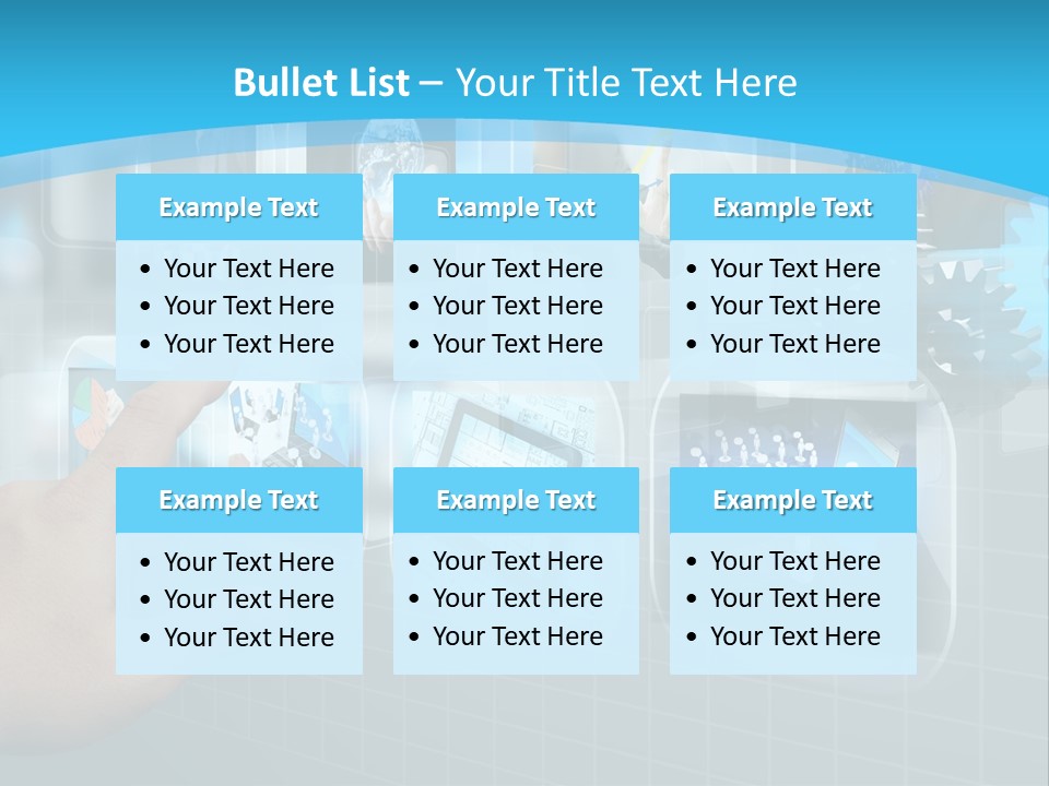 A Person Touching A Screen With A Finger PowerPoint Template
