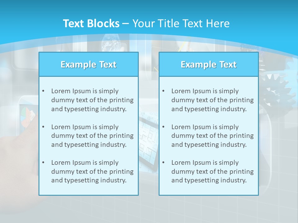 A Person Touching A Screen With A Finger PowerPoint Template