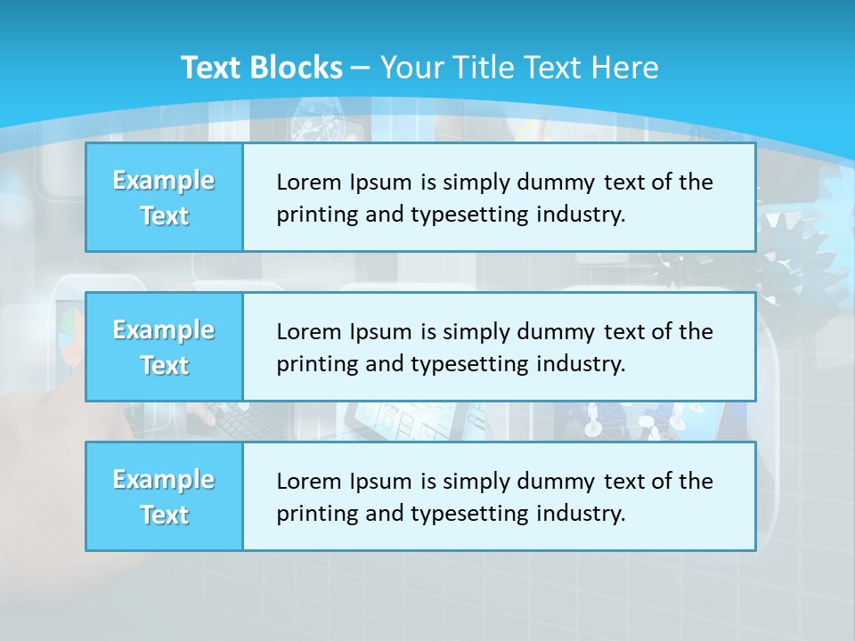 A Person Touching A Screen With A Finger PowerPoint Template
