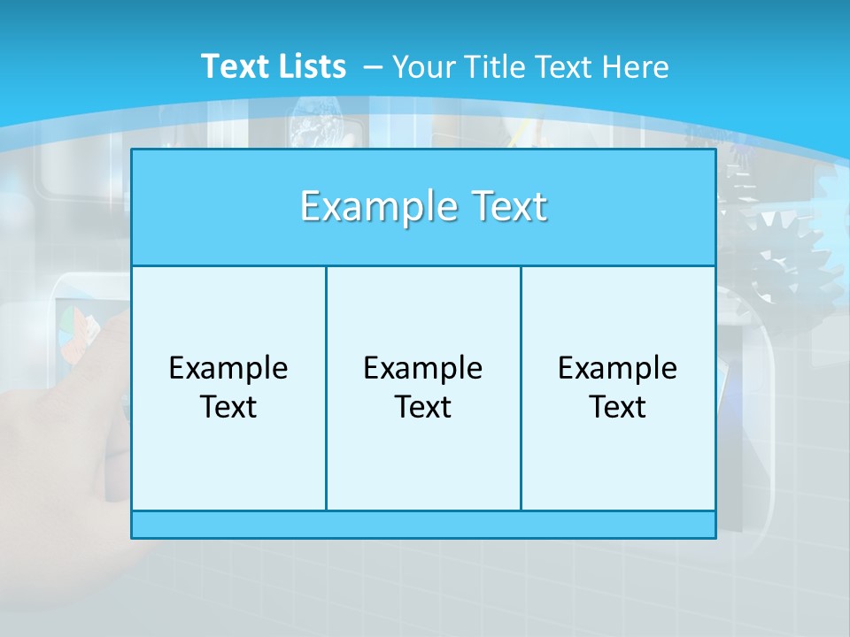 A Person Touching A Screen With A Finger PowerPoint Template
