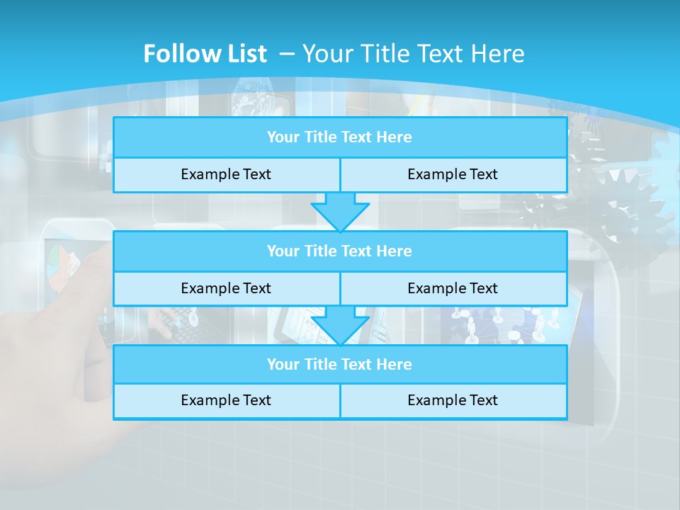 A Person Touching A Screen With A Finger PowerPoint Template