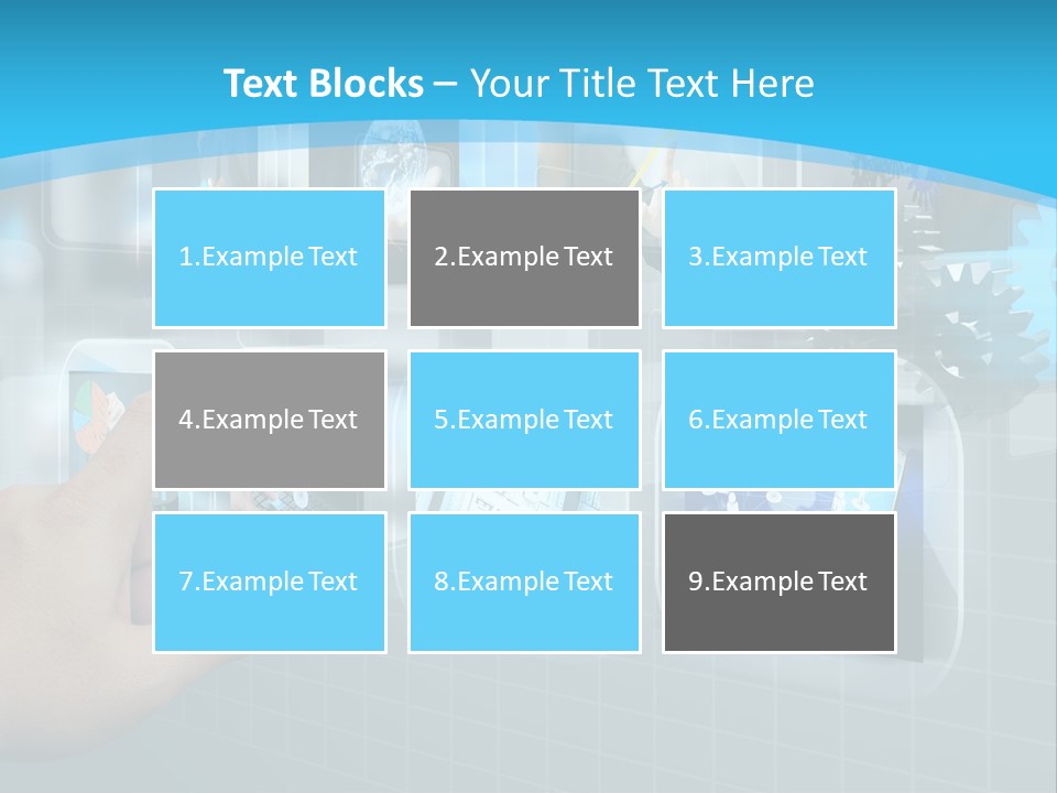 A Person Touching A Screen With A Finger PowerPoint Template