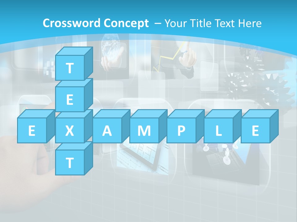 A Person Touching A Screen With A Finger PowerPoint Template