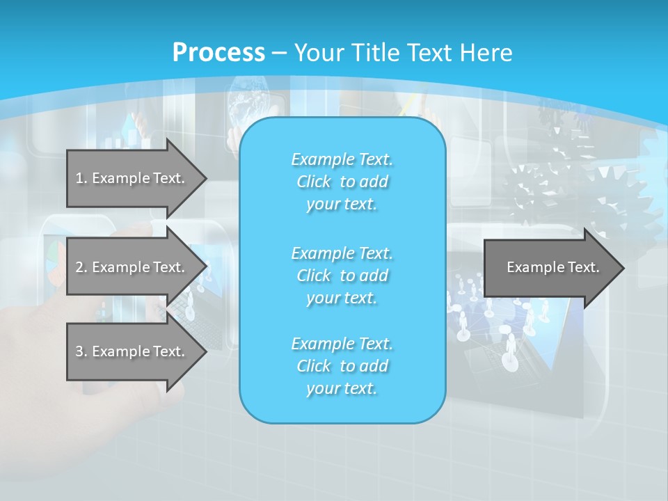 A Person Touching A Screen With A Finger PowerPoint Template