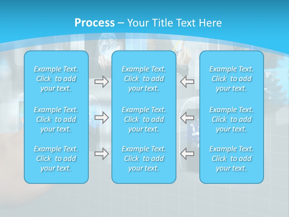 A Person Touching A Screen With A Finger PowerPoint Template
