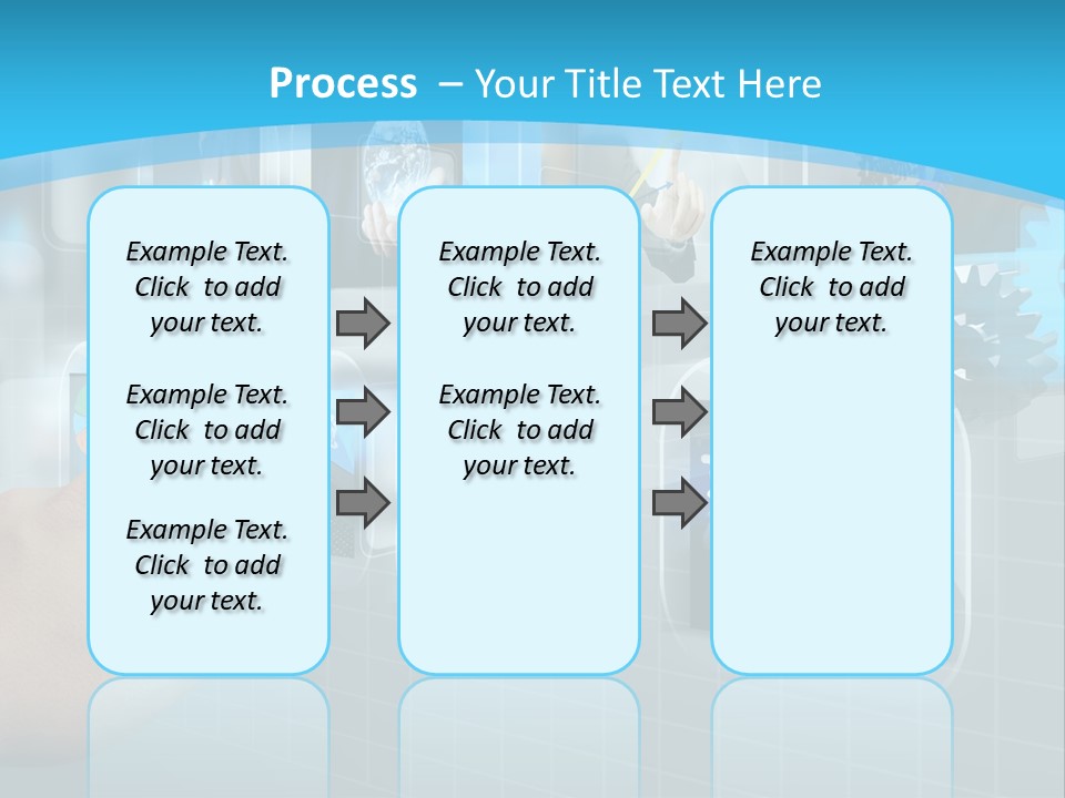 A Person Touching A Screen With A Finger PowerPoint Template
