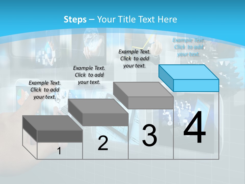 A Person Touching A Screen With A Finger PowerPoint Template