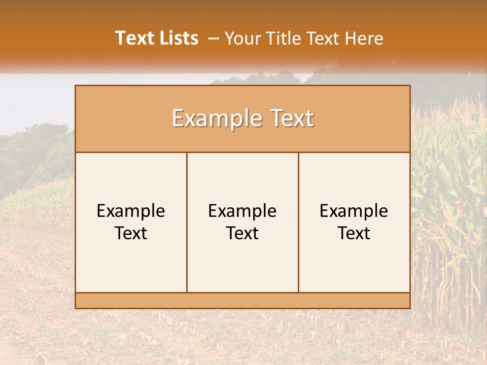 A Red Tractor Driving Down A Road Next To A Corn Field PowerPoint Template