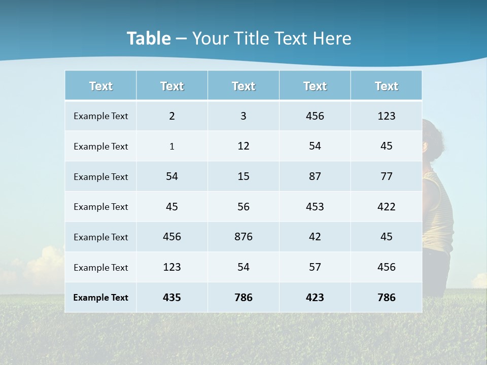 A Woman And A Child Are Sitting On The Grass PowerPoint Template