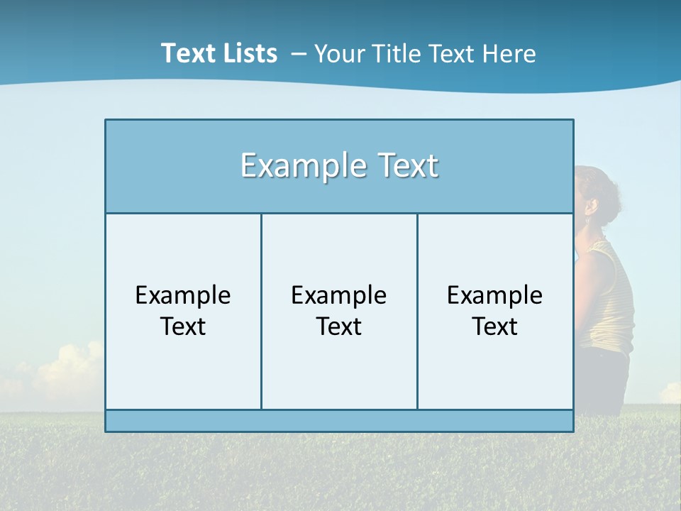 A Woman And A Child Are Sitting On The Grass PowerPoint Template