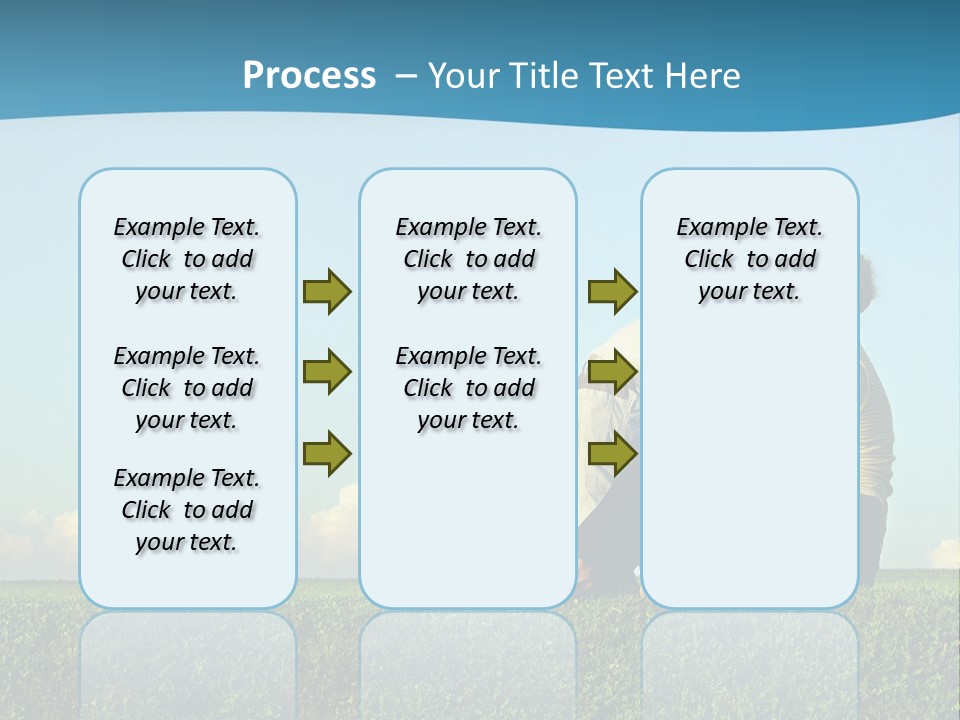 A Woman And A Child Are Sitting On The Grass PowerPoint Template