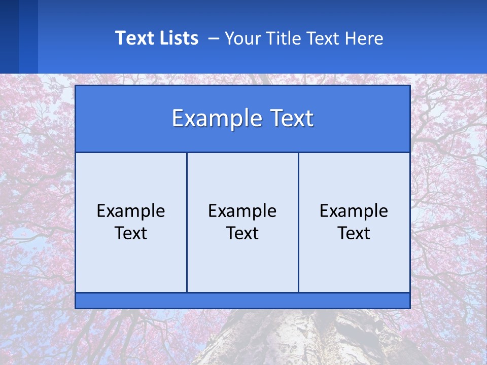 A Tree With Pink Leaves Is Shown In This Powerpoint Presentation PowerPoint Template